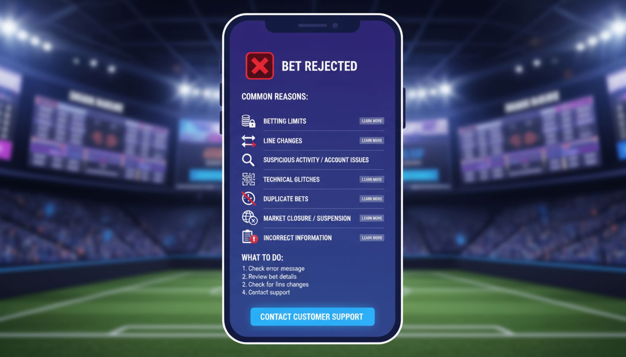 Understanding bet rejections in sportsbooks
